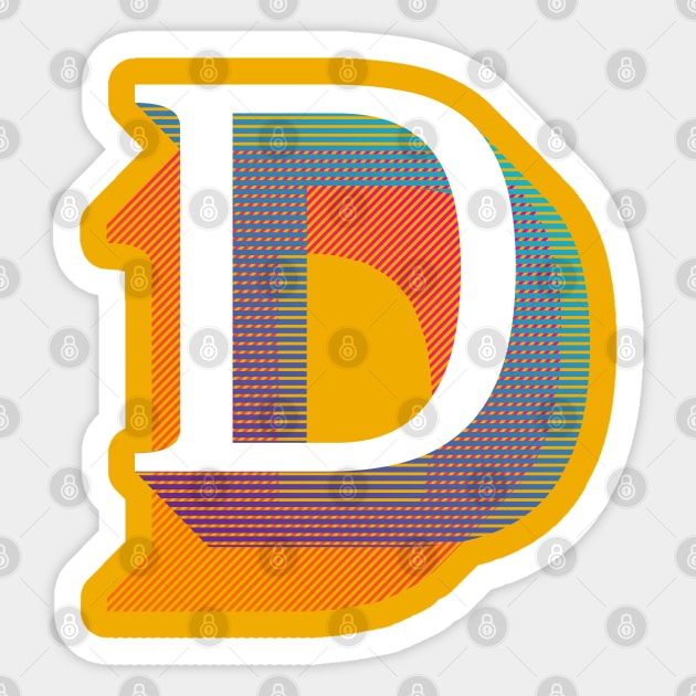 Letter D Sticker by MplusC